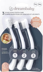 Dreambaby Toothbrush Set 3 Stage, White
