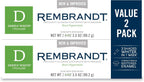 Rembrandt Deeply White + Peroxide Whitening Toothpaste, Peppermint Flavor, 3.5-Ounce (Pack of 2) (Packaging may Vary)