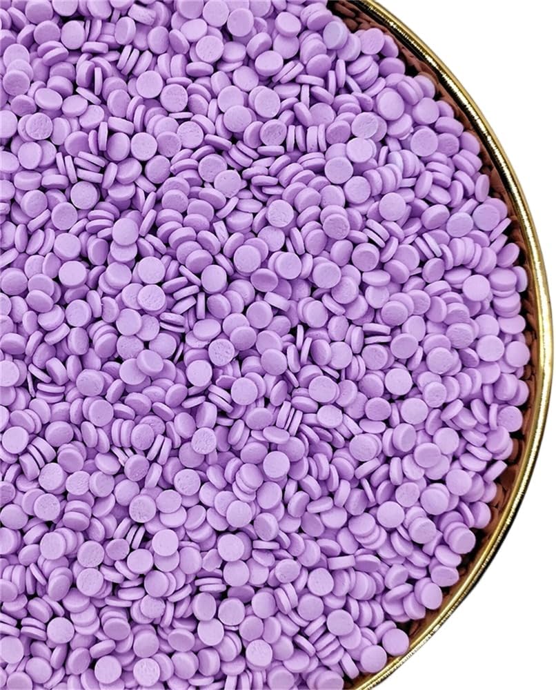 NIPEOR Purple Sprinkles Confetti Sprinkles 3.53oz/100g Edible Sprinkle Topping Confetti Sprinkles, Round Sprinkles for Cupcake Cake Decorating Cupcake, Candy Sprinkles and Ice Cream Toppings (Rainbow Confetti Purple)