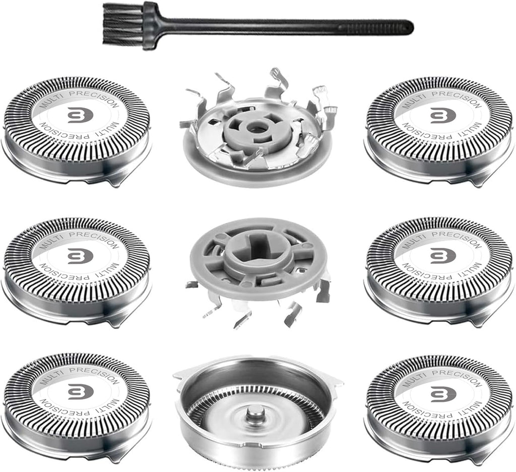 SH30 Replacement Heads for Philips Norelco Electric Shaver Series 1000, 2000, 3000 and S738 with Durable Sharp Blade, 9-pc Pack