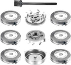 SH30 Replacement Heads for Philips Norelco Electric Shaver Series 1000, 2000, 3000 and S738 with Durable Sharp Blade, 9-pc Pack