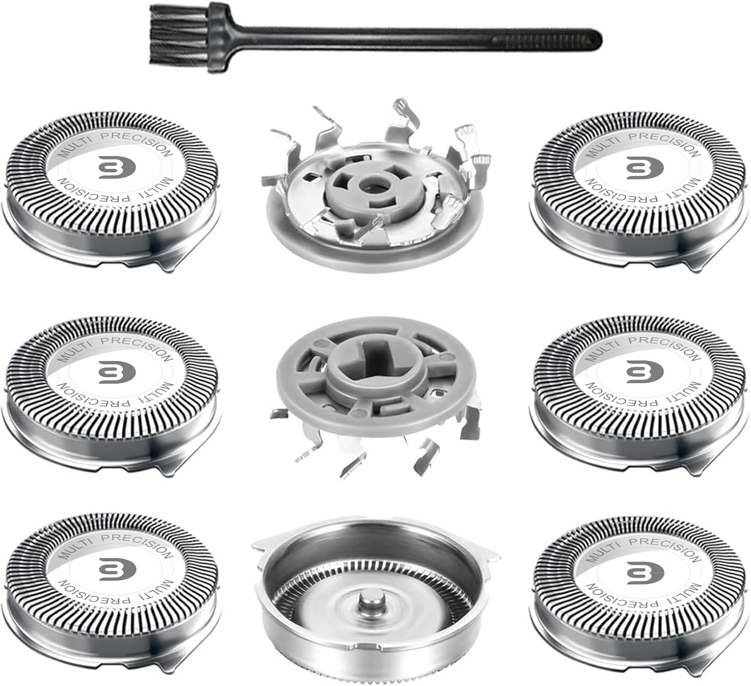 SH30 Replacement Heads for Philips Norelco Electric Shaver Series 1000, 2000, 3000 and S738 with Durable Sharp Blade, 9-pc Pack