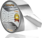 Aluminum Foil Duct Tape Heavy Duty Waterproof, Premium Silver Metal HVAC Heat Tapes (2"*65Feet,3.9mil), High Temperature, Dryer Vent Insulation Tape for Ductwork, Ducting, Sealing, Patching, Furnace