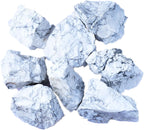 Raw Crystals, Large 1.2-2.0" Healing Crystal Natural Rough Stones for Intuition,Chakra,Meditation,Decoration,Polishing,Energy Work (White Turquoise, 3.5oz-1.2-2.0"raw Crystals)