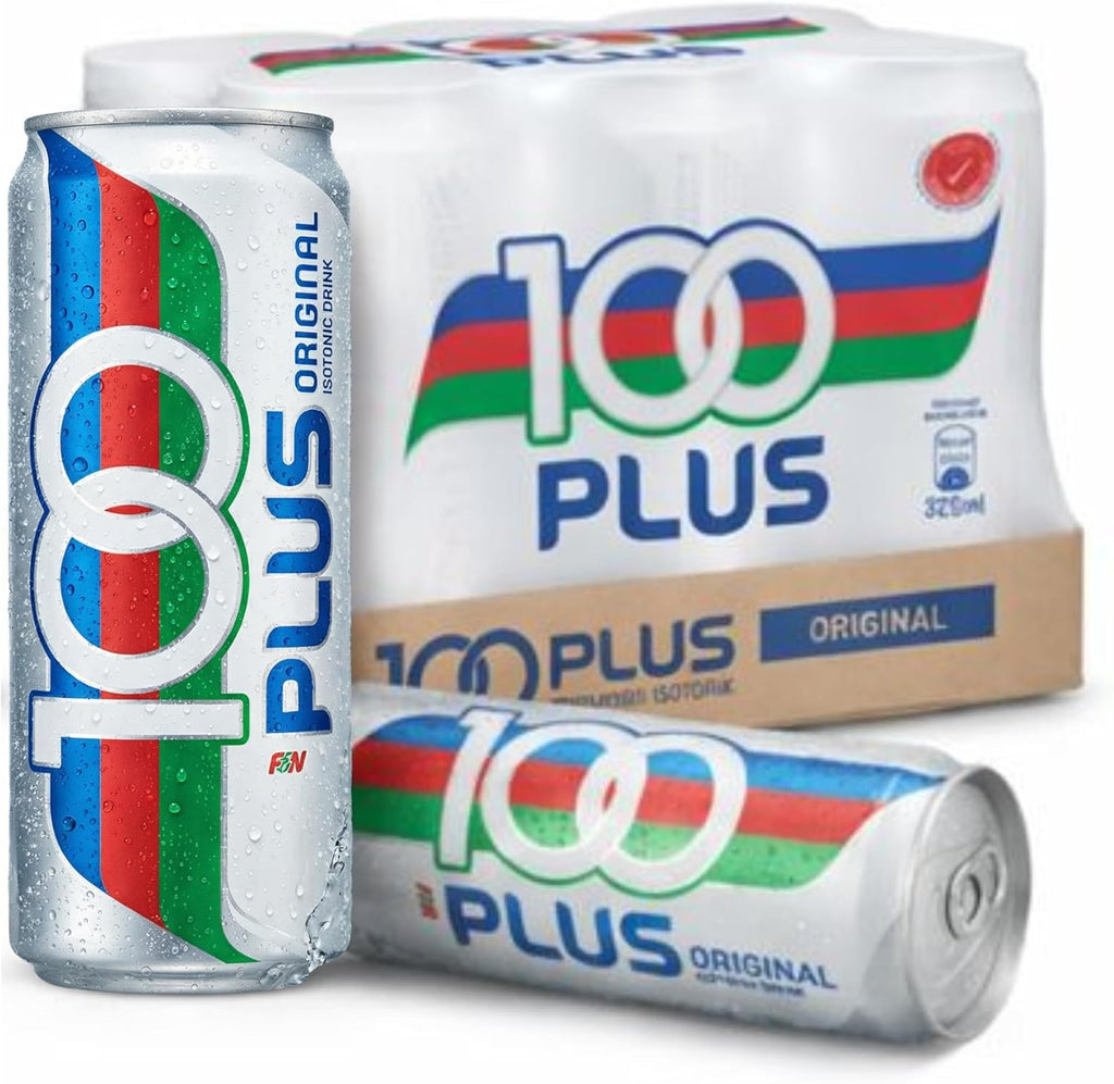 100PLUS Original Electrolyte Sports Drink – Isotonic Hydration & Instant Energy Support – Caffeine Free Carbonated Sports Drink for Workout Recovery & Daily Hydration, 11 Fl Oz (Pack of 6)