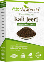 Attar Ayurveda Original Kali Jeeri 100% Natural, No Chemicals or Preservative Sorted Ready to Use Black Cumin or Centratherum Anthelminticum 100 Grams