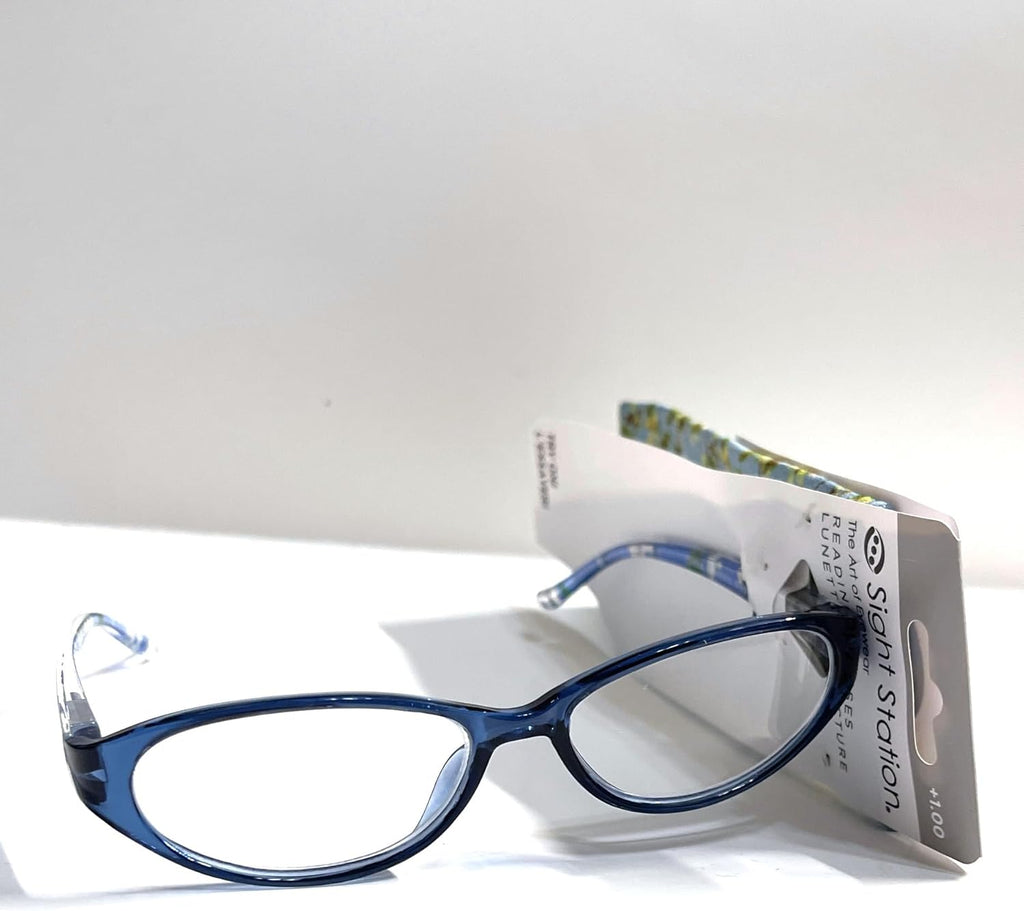 Foster Grant Sight Station the art of eyewear reading glasses Annabelle light blue 1.00