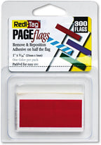 Redi-Tag 20022 - Removable/Reusable Page Flags, Red, 300/Pack