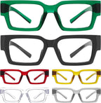 Eyekepper Metalless Reading Glasses with Screwless Spring Hinges 6 Pack Men's Women Readers Standard Size
