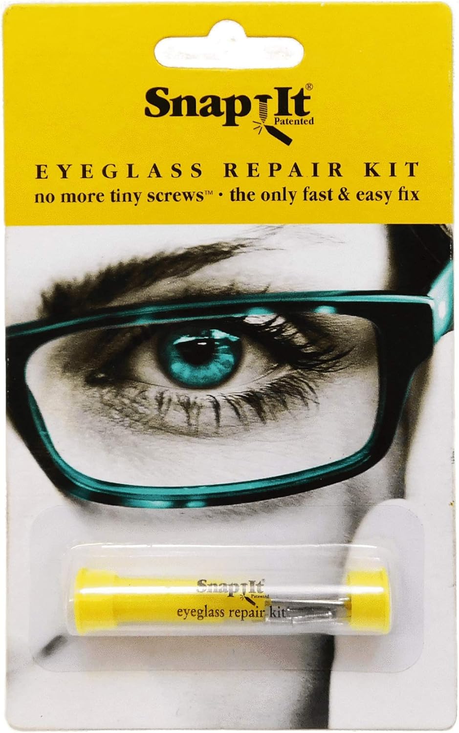 Snapit EyeGlass Repair Kit, With Long Easy Fit Screws And Micro Screwdriver. Perfect For Fixing Sunglasses, Spectacles, Glasses And Reading Glasses. Used By Opticians.