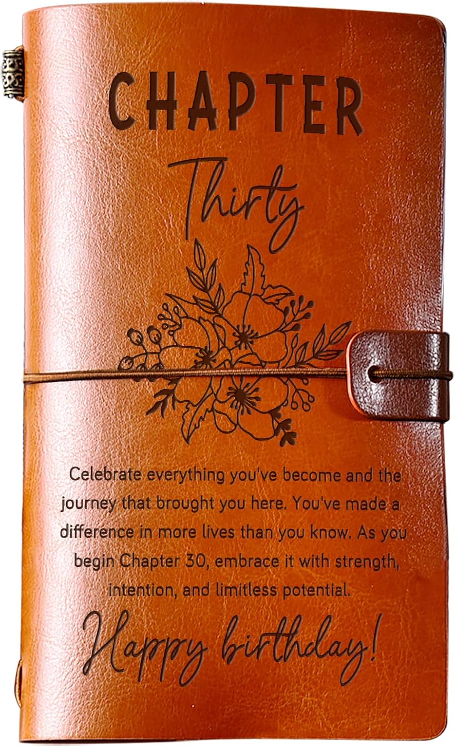 PRSTENLY 30th Birthday Gifts for Women Her, 140 Page Refillable Leather Journal 30 Year Old Birthday Gift for Women, Funny 30 Bday Gifts for Wife Daughter Sisters Friends Daughter In law Female