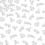 150 PCS 16th Birthday Decorations for Girls, Silver Glitter Happy Sweet Sixteen Confetti, Sweet 16, hello 16, 16 and Fabulous Table Scatter, Happy 16th Birthday Party Decorations Supplies