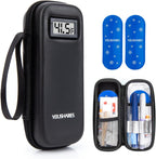 YOUSHARES Insulin Cooler Travel Case with Temperature Display - Refrigerated Medicine Cooling Bag with 2 TSA Approved Ice Pack, Medication Pen Diabetic Supplies Organizer for Trip and Daily