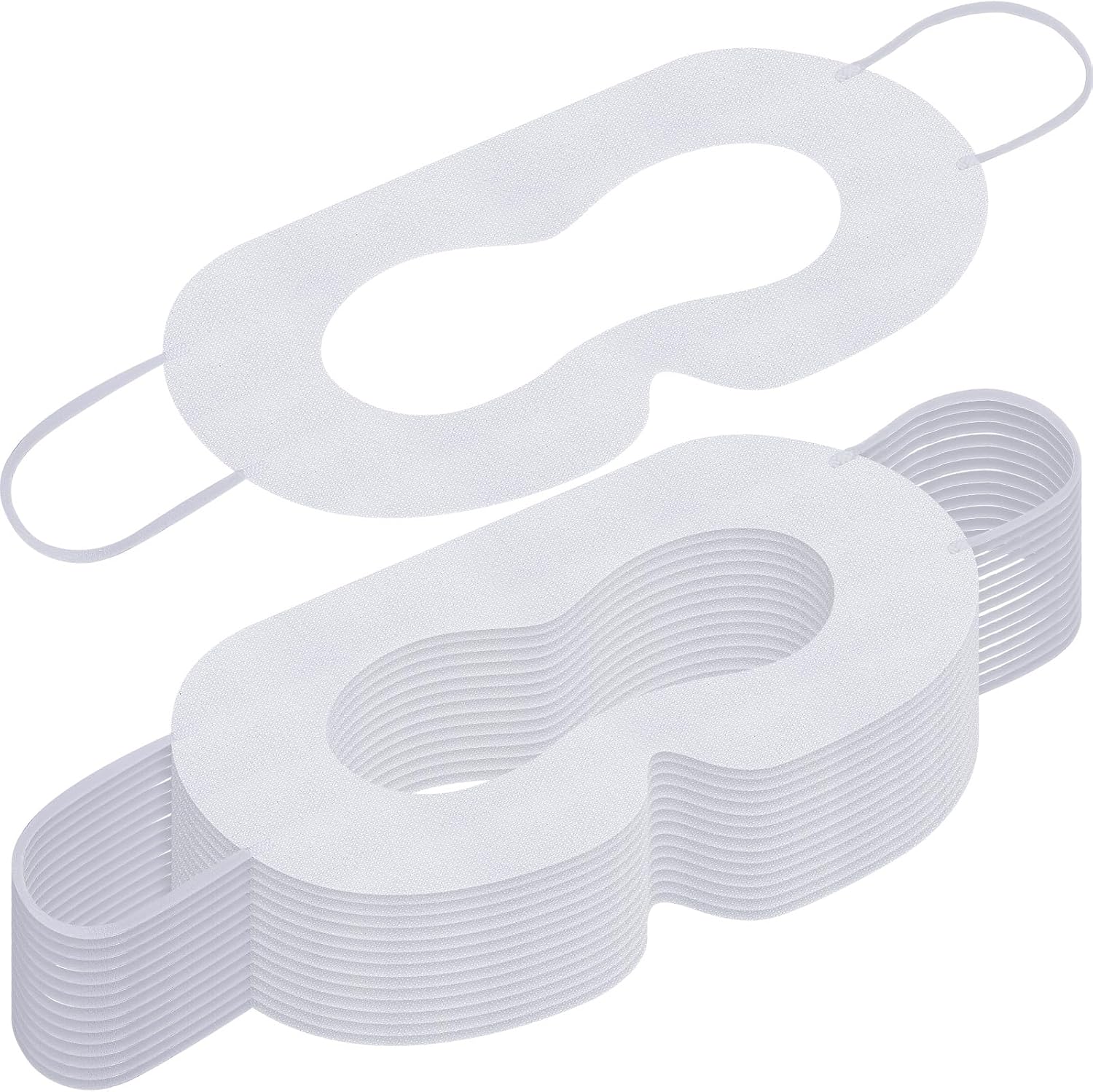 200 Pcs Disposable VR Face Mask Breathable Cover for VR Nonwoven Fabric Sanitary Eye Mask, Eye Cover Pad(White)