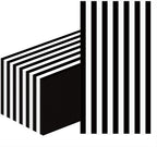 HEIPINIUYE 25 Pieces 3-ply Striped Paper Napkins Black and White Guest Towels Disposable Hand Towels for Bathroom Wedding Birthday Baby Shower Dinner Napkins Disposable
