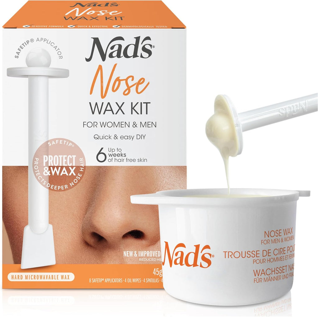Nad's Nose Wax Kit for Men & Women - Waxing Kit for Quick & Easy Nose Hair Removal, 1 Count