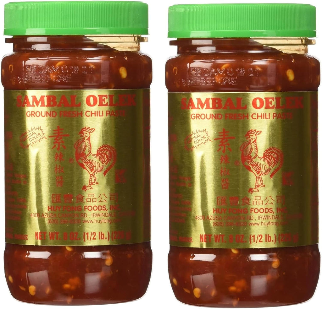 Sambal Oelek Chili Paste 8 Oz (Pack of 2)