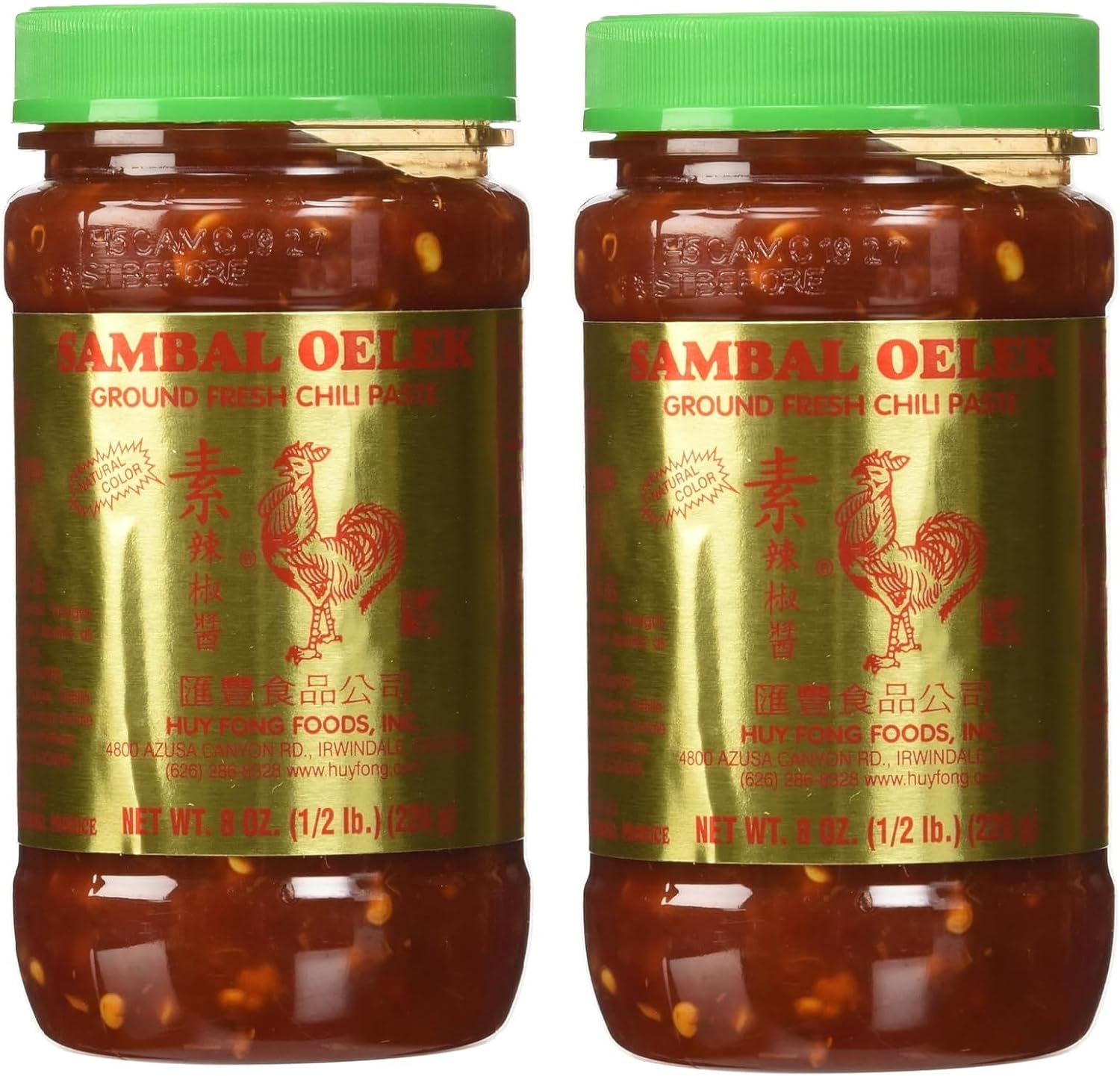 Sambal Oelek Chili Paste 8 Oz (Pack of 2)