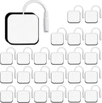 SM Electrodes 24PCS TENS Unit Replacement Pads 2X2, Latex Free Electrodes Use 2mm Pin Connector Lead Wires Compatible with AUVON TENS,TENS 7000,Etekcity,Nicwell Care Tens, TENS Machine