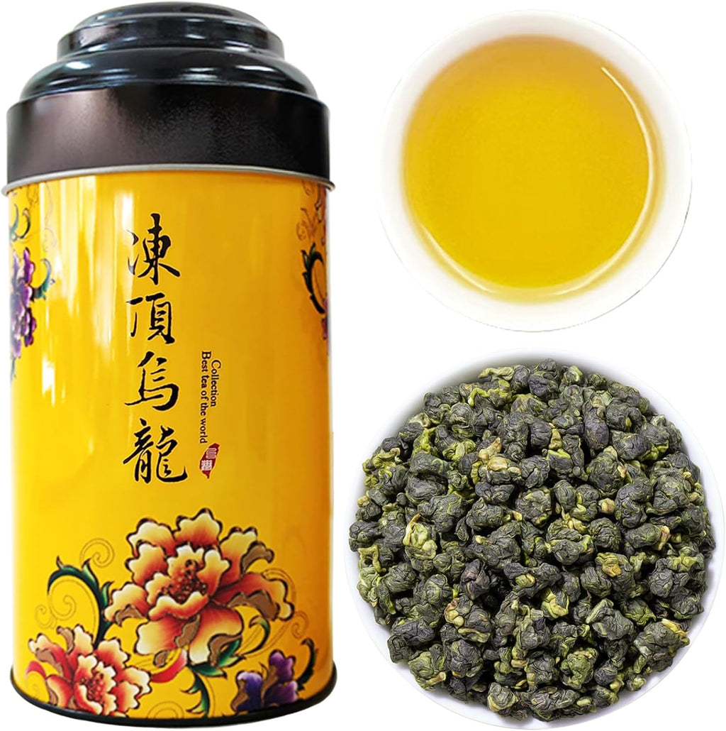 CHADUO Dong Ding Oolong Tea Loose Leaf Taiwan High Mountain Oolong Tea Taiwanese Tung Ting Gaoshan Ulong Tea 150g 5.3oz from Lugu Township Orchid Aroma 凍頂乌龙茶 乌龙茶
