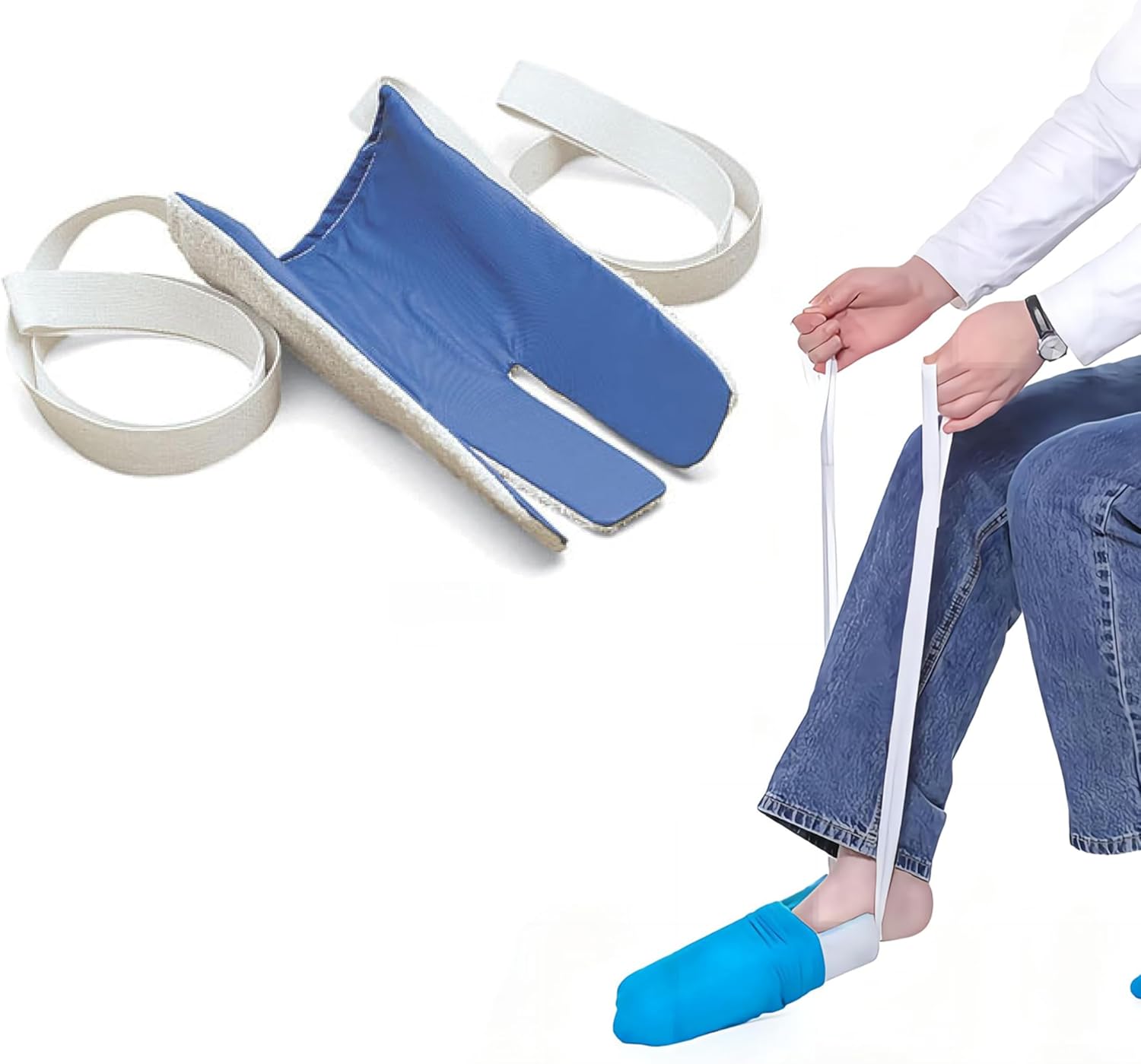 Import UNK Three Finger Design Sock Aid Device for Seniors, Disabled, Pregnant - Sock Assistant Device - Avoid Bending Sock Helper