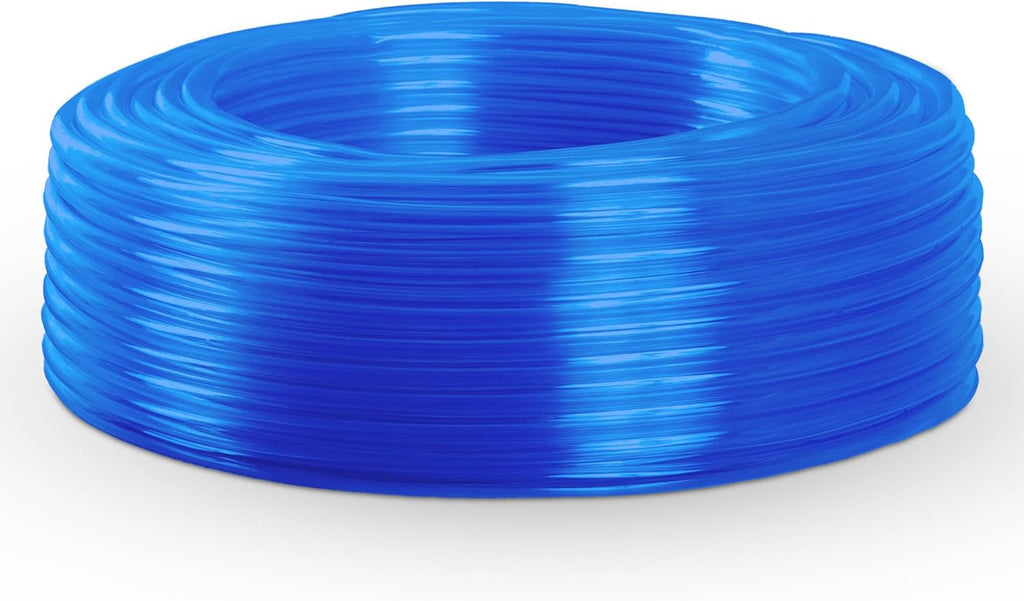 5/16” x 500’ Food Grade Hose Semi-Rigid Maple Syrup Tubing or Birch Sap Syrup Tree Tapping - 5/16 Maple Syrup Tubing Rated for use for 15 Years Made in Canada, Transparent Blue