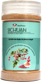 Sichuan Peppercorns Powder Organic 2.6oz/75g - Authentic Red Szechuan Peppercorns, Bold Aroma | Pairs Perfectly Crushed Red Pepper Flakes | Great for Grinder Refill, Stir Fry, Soft Tofu