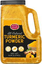 Spicy World Turmeric Powder 5 LB Jar – Gluten Free, Bulk Turmeric with Curcumin, Ground Haldi Spice for Cooking, Pure Curcuma Longa, Non-GMO