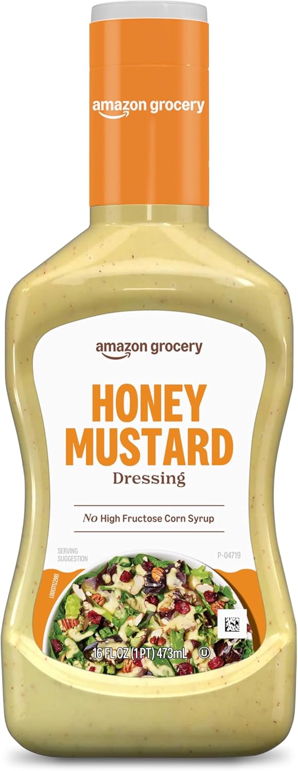 Amazon Grocery, Honey Mustard Dressing, 16 Fl Oz