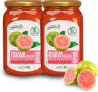 Colombina Guava Dessert Fruit Spread, Exotic Tropical Guava Jelly and Guava Paste Made from Real Fruit, 21.1oz (2 Jars)