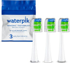 Waterpik Sensonic Replacement Contour Brush Heads, 3 Toothbrush Heads, White STWB-3WW-B