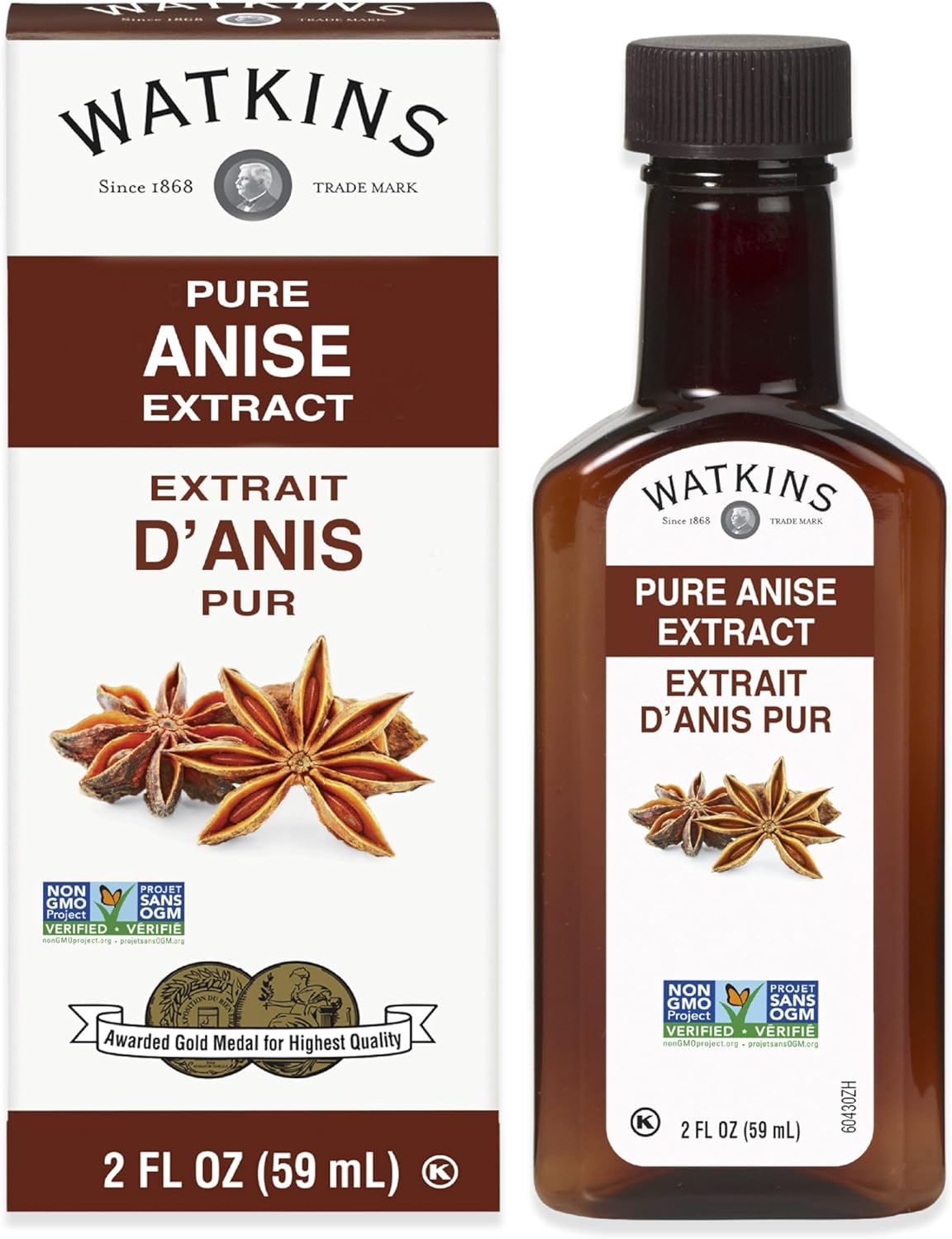 Watkins Pure Anise Extract, 2 oz. Bottles, Pack of 6 (Packaging May Vary)