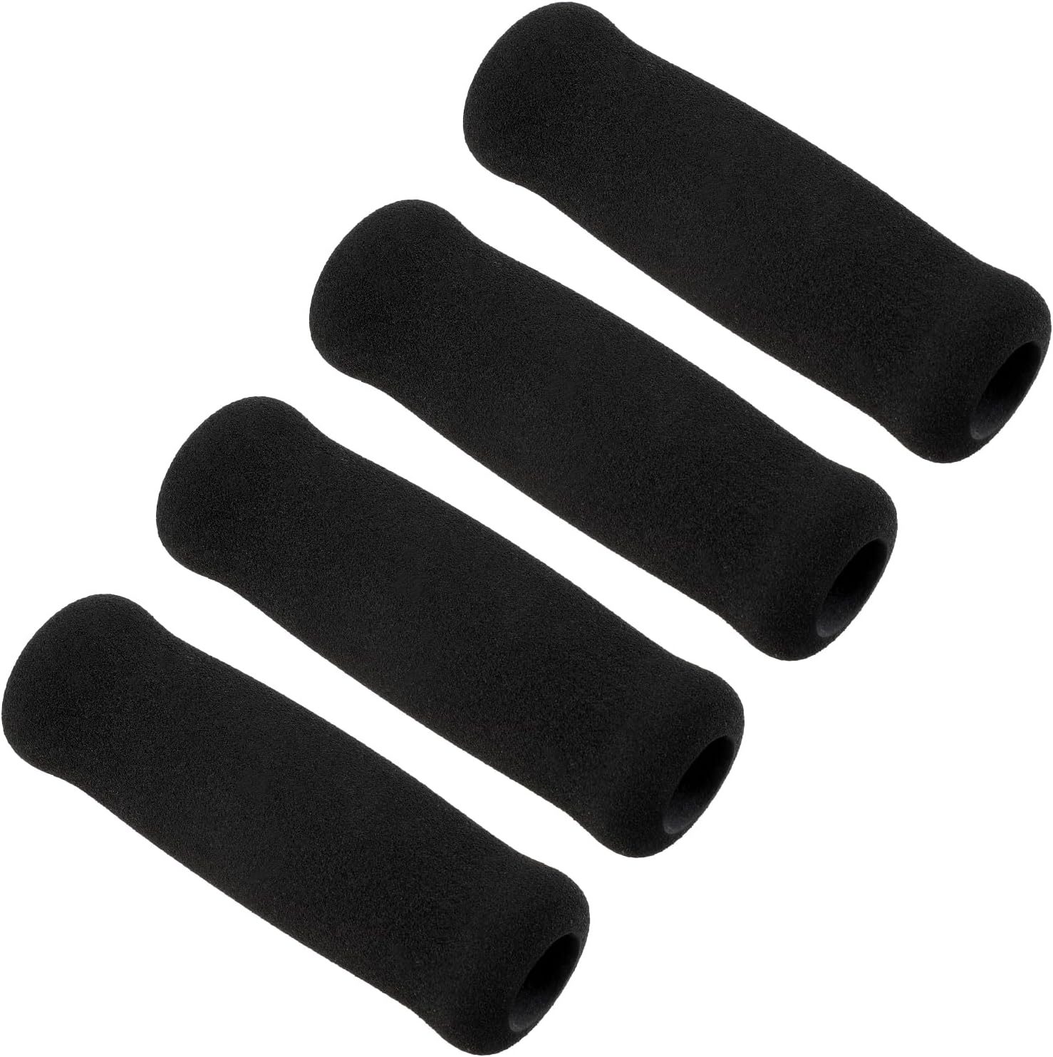Newberger Offset Grip Replacement, 4-Pack - Foam Handle Grips compatible with 19mm Walking Canes, Cane & Bicycle Handlebars