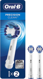 Oral-B Precision Clean Replacement Brush Heads for an Oral-B Electric Toothbrush, Pack of 2