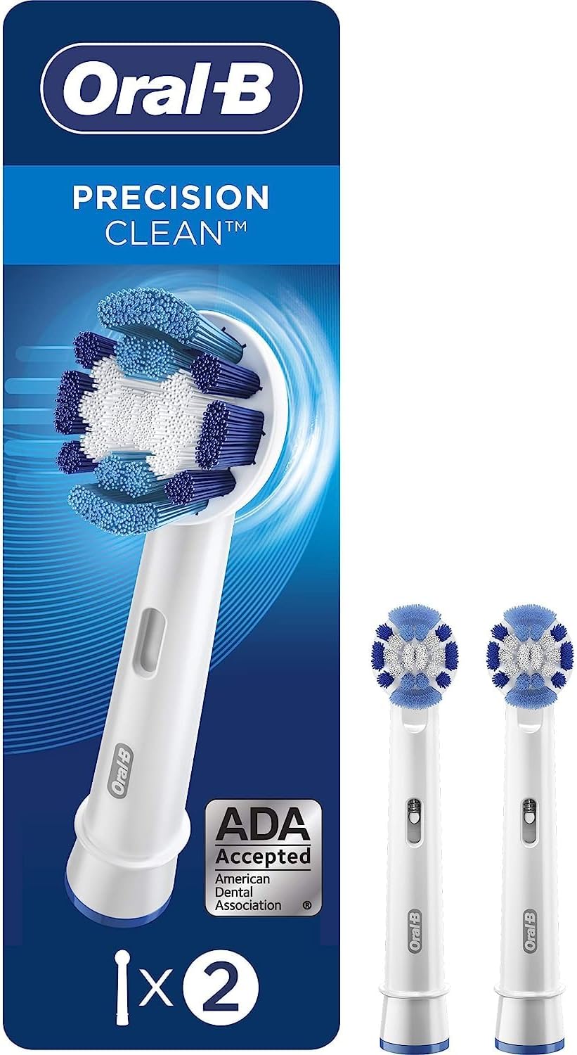 Oral-B Precision Clean Replacement Brush Heads for an Oral-B Electric Toothbrush, Pack of 2