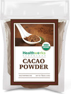 Healthworks Superfoods Organic Cacao Powder - 80 Oz / 5 Lb - Cocoa Chocolate Substitute - Rich Chocolate Flavour - Sugar-Free, Keto, Vegan & Non-GMO - Peruvian Bean/Nut Origin - Antioxidant Superfood - Packaging May Vary