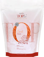 Italwax Top Line Coral Hard Wax Beads 1.65 lb (750 g) – Creamy Strong Grip Wax for Bikini & Coarse Hair, Suitable for Sensitive Skin, Professional Use – Made in Italy