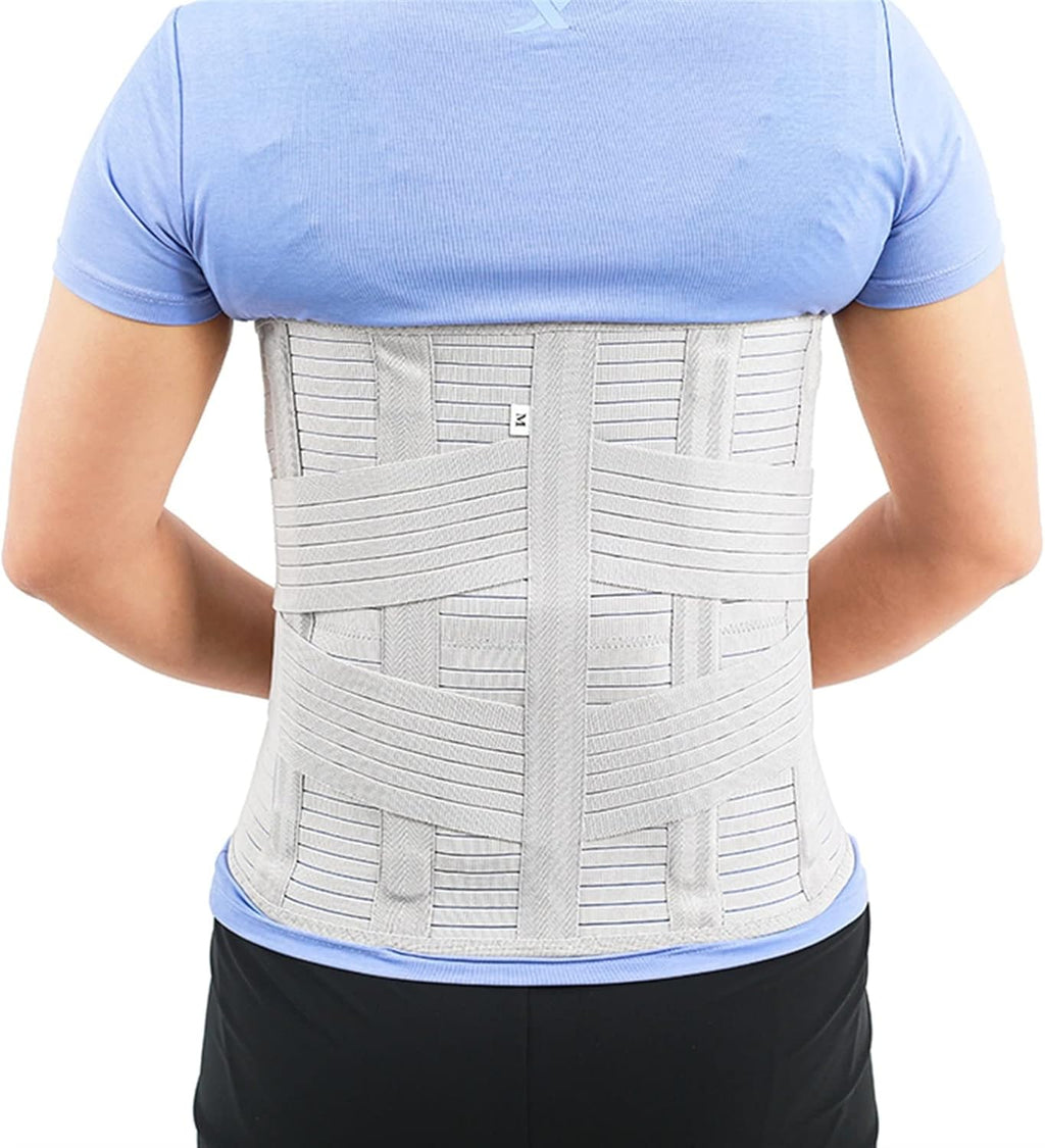 Plus Size Workout Waist Trainer for Women & Men Compression Full Back Brace Lumbar Waist rt Slimming Belts for Sciatica Scoliosis Lower Back Pain
