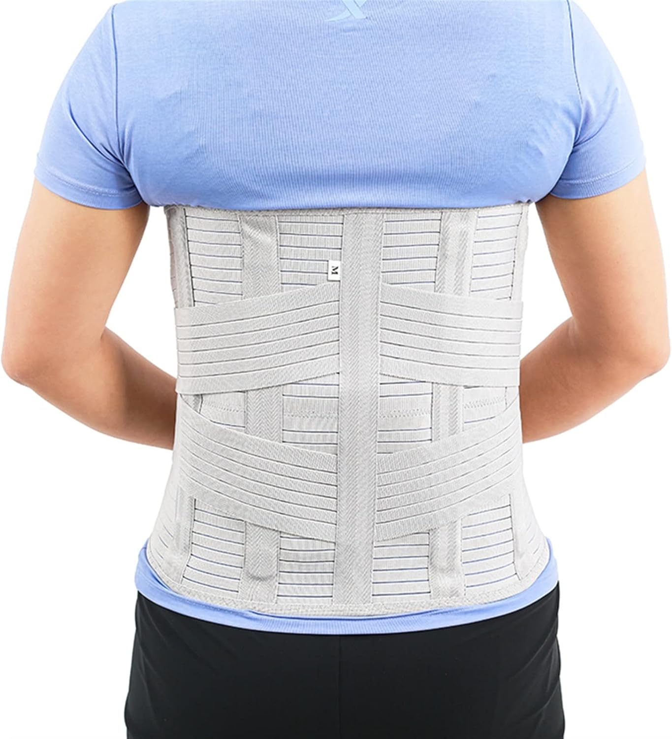 Plus Size Workout Waist Trainer for Women & Men Compression Full Back Brace Lumbar Waist rt Slimming Belts for Sciatica Scoliosis Lower Back Pain