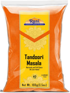 Rani Tandoori Masala (Natural, No Colors Added) Indian 11-Spice Blend 3.5oz (100g) ~ Salt Free | Vegan | Gluten Friendly | NON-GMO | Kosher | Indian Origin