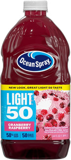 Ocean Spray® Cran-Raspberry50™ Cranberry and Raspberry Juice Drink, 64 Fl Oz Bottle (Pack of 6)