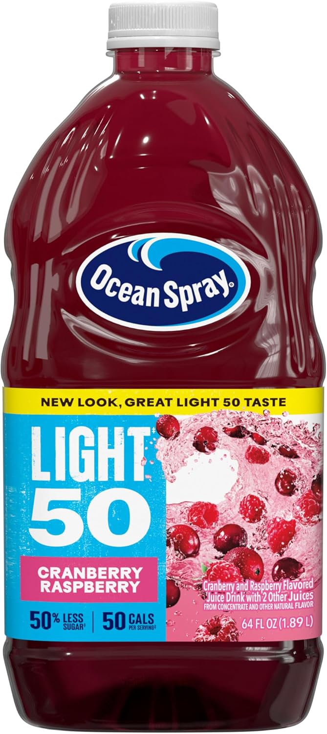 Ocean Spray Light Cranberry & Raspberry Juice Drink, 64 Ounce Bottle