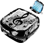 Sanitary Napkin Storage Bag, Music Note Menstrual Pad Nursing Pad Holder Pouch, First Period Kit Tampons Collect Bags for Teen Girls Women Ladies