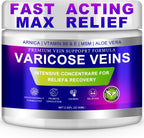Varicose Veins Cream, Vein Cream & Spider Veins Treatment for Legs, Improves Blood Circulation and Relief From Heavy Fatigued Leg, Refreshing and Non-Sticky, 1Pack
