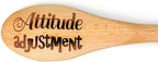 Attitude Adjustment Wooden Spoon, Sturdy Wooden Cooking Utensil, Funny Spanking Spoon Gag Gift For Kids, Mom, Dad, Grandma, Grandpa, Engraved Wooden Spoon, Old School Spanking