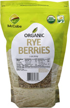 McCabe Organic Rye Berries - Whole Rye Berries 2 Lbs | USDA Certified Organic and CCOF Certified | Product of USA