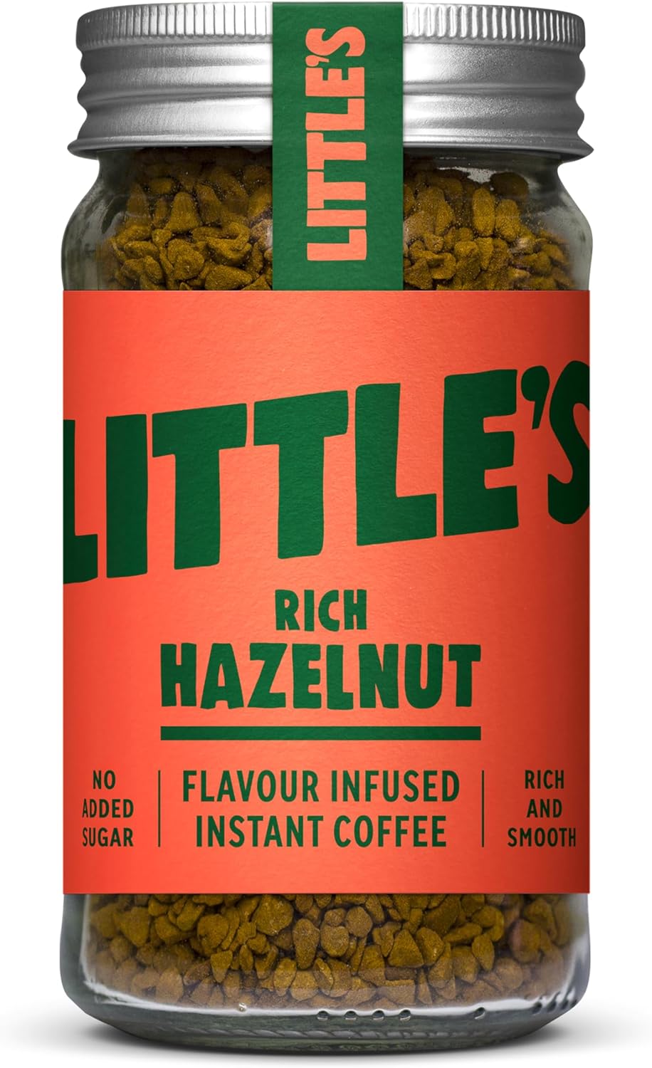 Little’s Hazelnut Instant Coffee – No Added Sugar, Freeze-Dried Coffee Instant Flavored Coffee (1.76 Ounce, Rich Hazelnut) 14 servings Per Jar
