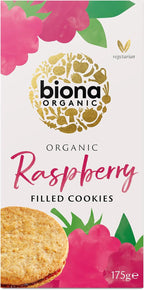BIONA Organic Raspberry Filled Cookies, 175 GR