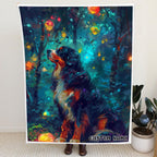 Appenzeller Sennenhund Dog Blanket, Appenzeller Sennenhund Dog Roaring with an Explosion of Fire Dog Blanket, Gifts for Grandma 4DOGT4-S4-15