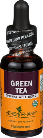 Herb Pharm Certified Organic Green Tea Liquid Extract Drops, 1 Oz